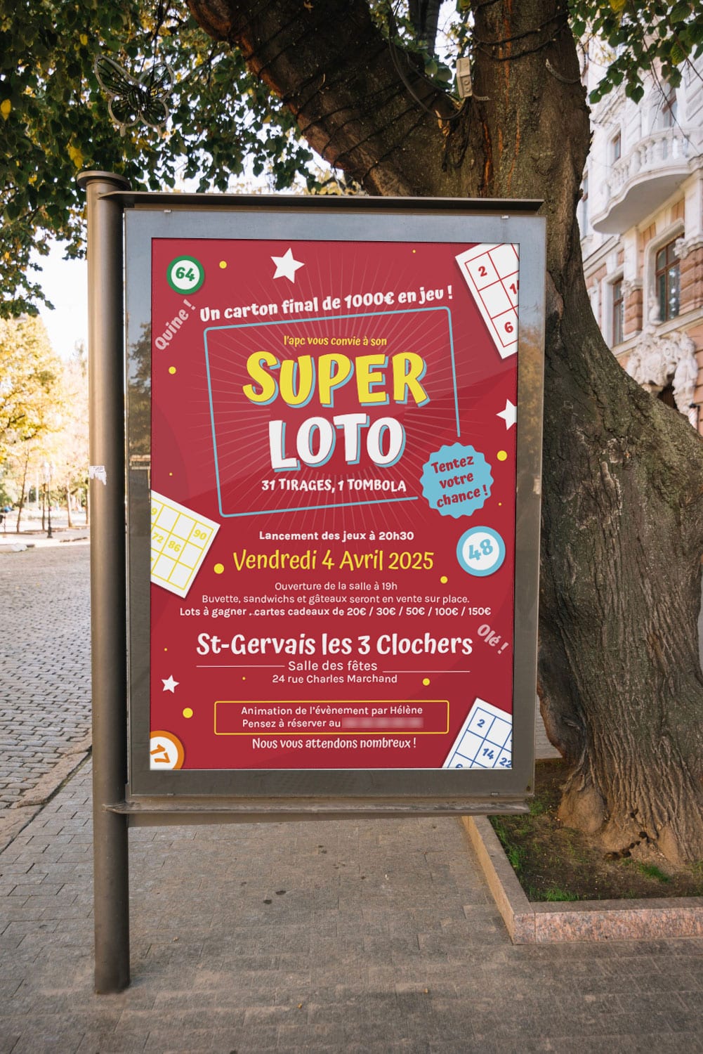 Panneau loto tarifs